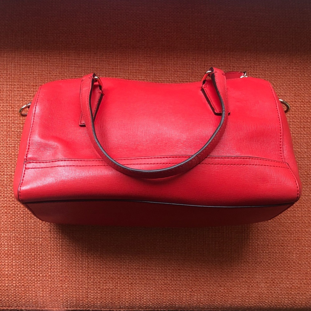 Coach Red Leather Crossbody Satchel - Picture 2 of 11